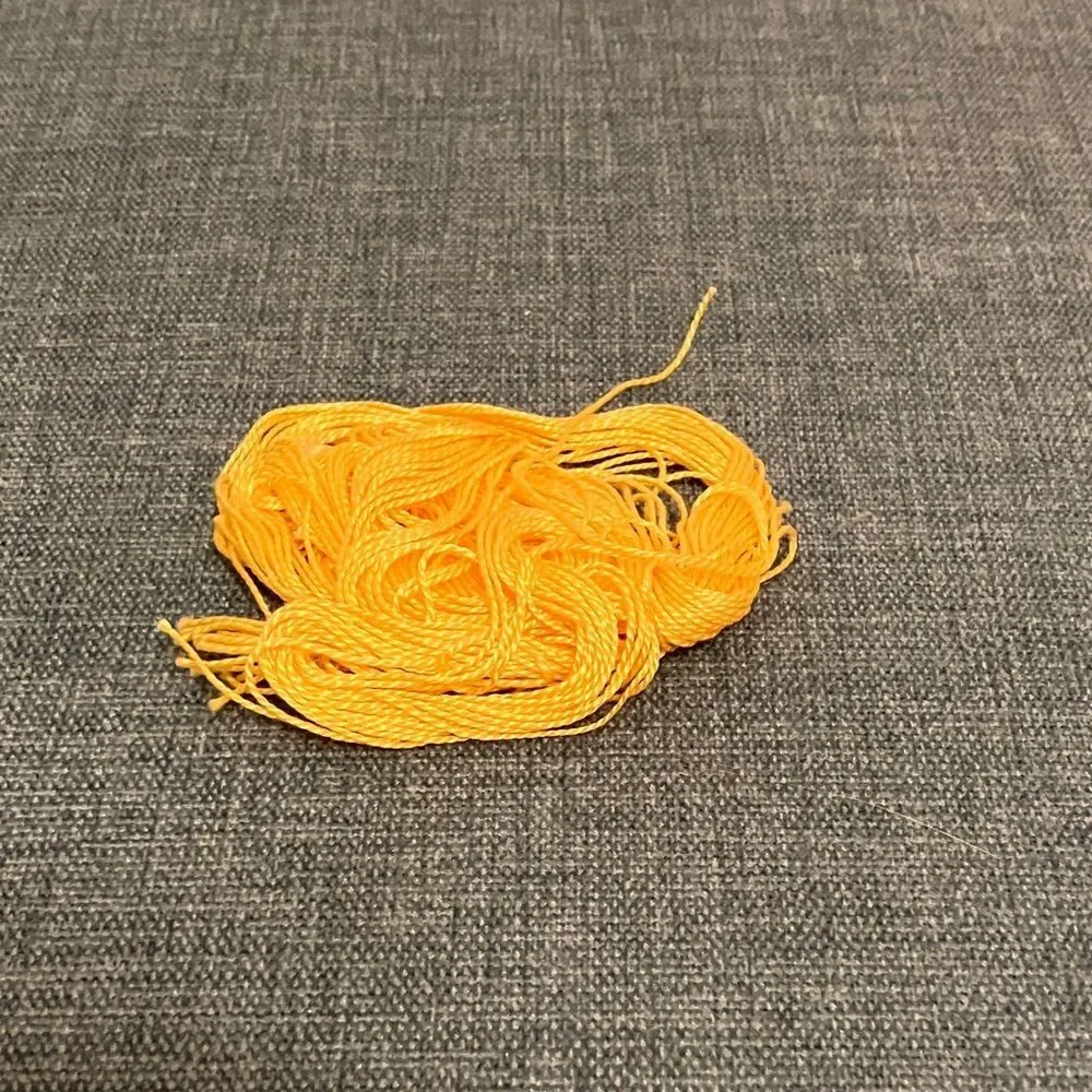 Yellow Needlepoint Thread Yarn